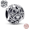 GeckoCustom Pet Paw Print & Bone Dangle Charm Authentic 925 Sterling Silver Bead Fit Original Pandora Bracelet Necklace Jewelry For Women SS738