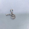 GeckoCustom Pet Paw Print & Bone Dangle Charm Authentic 925 Sterling Silver Bead Fit Original Pandora Bracelet Necklace Jewelry For Women SS1086
