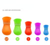 GeckoCustom Pet rain shoes dog cat anti-slip rubber boot dogs cats foot cover puppy waterproof socks small medium dogs protect the paw
