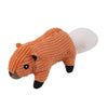 GeckoCustom Plush Dog Toy Animals Shape Bite Resistant Squeaky Toys Corduroy Dog Toys for Small Large Dogs Puppy Pets Training Accessories K