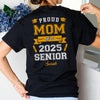 GeckoCustom Proud Dad Of A Graduate Personalized Custom Backside Graduation Senior Shirt C615 895074 Women Tee / Black Color / S