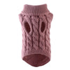 GeckoCustom Puppy Dog Sweaters for Small Medium Dogs Cats Clothes Winter Warm Pet Turtleneck Chihuahua Vest Soft Yorkie Coat Teddy Jacket Dark Pink / S