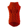 GeckoCustom Puppy Dog Sweaters for Small Medium Dogs Cats Clothes Winter Warm Pet Turtleneck Chihuahua Vest Soft Yorkie Coat Teddy Jacket Red / S