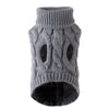 GeckoCustom Puppy Dog Sweaters for Small Medium Dogs Cats Clothes Winter Warm Pet Turtleneck Chihuahua Vest Soft Yorkie Coat Teddy Jacket Gray / S