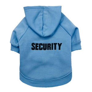 GeckoCustom Security Cat Clothes Pet Cat Coats Jacket Hoodies For Cats Outfit Warm Pet Clothing Rabbit Animals Pet Costume For Small Dogs Light Blue / XS