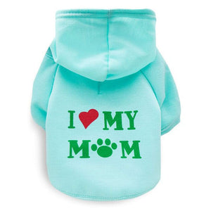 GeckoCustom Security Cat Clothes Pet Cat Coats Jacket Hoodies For Cats Outfit Warm Pet Clothing Rabbit Animals Pet Costume For Small Dogs MOM Mint / XS