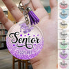GeckoCustom Senior 2023 Graduation Glitter Keychain, Back To School Gift HN590