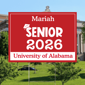 GeckoCustom Senior Yard Sign 18x24'' Ver2 - Made in USA (H-Stake Stand Included), Graduation Day HA75 890373