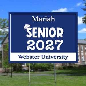 GeckoCustom Senior Yard Sign 18x24'' Ver2 - Made in USA (H-Stake Stand Included), Graduation Day HA75 890373