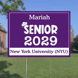 GeckoCustom Senior Yard Sign 18x24'' Ver2 - Made in USA (H-Stake Stand Included), Graduation Day HA75 890373