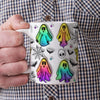 GeckoCustom Skull Bat And Spooky Vibes Halloween Personalized Gift Mug HO82 891340