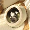 GeckoCustom Sweet Cat Bed Warm Pet Basket Cozy Kitten Lounger Cushion Cat House Tent Very Soft Small Dog Mat Bag For Washable Cave Cats Beds