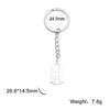 GeckoCustom Teamer Funny Fuxk You Middle Finger Stickman Keychain 2023 Cute Trend School Bag Car Key Pendant Couple New Trinket Gift Keyring Blade