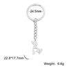 GeckoCustom Teamer Funny Fuxk You Middle Finger Stickman Keychain 2023 Cute Trend School Bag Car Key Pendant Couple New Trinket Gift Keyring Dog