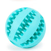 GeckoCustom Toys for Dogs Rubber Dog Ball for Puppy Funny Dog Toys for Pet Puppies Large Dogs Tooth Cleaning Snack Ball Toy for Pet Products Blue / S Diameter 5cm