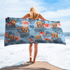 GeckoCustom Upload Photo Dog Beach Towel K228 888429 30"x60"
