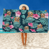 GeckoCustom Upload Photo Dog Beach Towel K228 888429 30"x60"