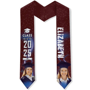 GeckoCustom Upload Photo Graduation Gift Stoles N304 6799 895068 6x72 inch