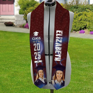GeckoCustom Upload Photo Graduation Gift Stoles N304 6799 895068 6x72 inch