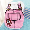 GeckoCustom Vest pet spring and summer vest teddy bear beautiful dog clothes cat clothes Vest mesh breathable pet clothes puppy clothes pink / XS