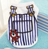 GeckoCustom Vest pet spring and summer vest teddy bear beautiful dog clothes cat clothes Vest mesh breathable pet clothes puppy clothes blue / XS