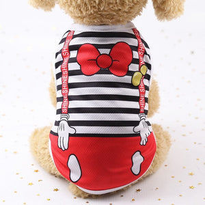 GeckoCustom Vest pet spring and summer vest teddy bear beautiful dog clothes cat clothes Vest mesh breathable pet clothes puppy clothes tiaowen / XS
