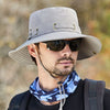 GeckoCustom W22 Fisherman Hat Men and Women Mesh Holes Breathable Outdoor Fishing Mountaineering Sun Hat Casual Summer New Style