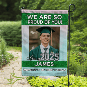 GeckoCustom We Are Proud Of You Garden Flag, Senior Flag HN590