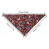 GeckoCustom Western Cowboy Halloween Dog Cat Costume Wine Red Triangle Scarf / M