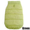 GeckoCustom Winter Pet Coat Clothes for Dogs Winter Clothing Warm Dog Clothes for Small Dogs Christmas Big Dog Coat Winter Clothes Chihuahua Green / XS