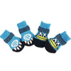 GeckoCustom Winter Warm Dog Socks Cute Cartoon Anti Slip Skid Pet Shoes Socks 4Pcs Soft Breathable Paw Protector for Small Puppy Cat Dogs 28 / S