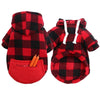 GeckoCustom Winter Warm Pet Dog Clothes Soft Wool Dog Hoodies Outfit For Small Dogs Chihuahua Pug Sweater Clothing Puppy Cat Coat Jacket Red / XS(0.5-2kg)