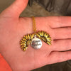 GeckoCustom You Are My Sunshine Open Locket Sunflower Pendant Necklace Boho Jewelry Best Friendship Gifts Bff Letter Necklace Collier