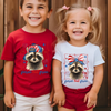 Feral But Free Raccoon Kids Shirt TH10 170099