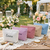 Embroidered Corduroy Cosmetic Bag, Personalized Makeup Bag TH10 170299