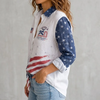 America 250th Anniversar, Patriotic USA Flag, Semiquincentennial, USA 1776-2026 Women Blouse TH10 170115
