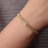 Custom 2 Pieces Initials Engraved Bracelet With Heart, Matching Jewelry For Couples HO82 901172