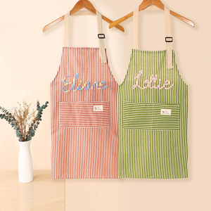 Personalized Hand-Embroidered Apron With Pocket,Gift for mom,Mother's day Gift TH10 898117