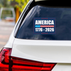 America 1776-2026 Car Window Decal Sticker TH10 896755
