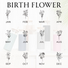 Personalized Birth Flower Name Glass Can With Lid Silicone Sleeve TH10 896881