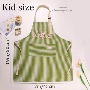 Personalized Hand-Embroidered Apron With Pocket,Gift for mom,Mother's day Gift TH10 898117