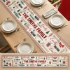 Personalized Family Name Christmas Table Runner - Holiday Decoration Gift HO82 903564
