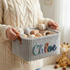 Personalized Embroidery Baby Storage Basket – Baby Shower Gift Knitted Wire Art HO82 903014