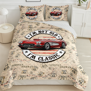 This Is How I Roll - Custom Vehicle Photo Upload Car Route 66 Quilt Bedding Set CH07 895594