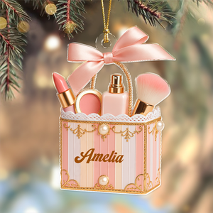Personalized Beauty Brush Christmas Acrylic Ornament Gift For Makeup Lovers HO82 900558