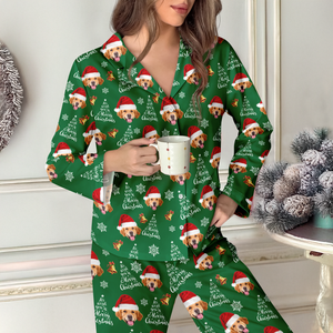 Custom Dog Photo We Wish You A Merry Christmas Pajamas TH10 896279