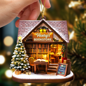 Personalized Christmas Bookish Wood Ornament Gifts For Book Lovers CH07 899284