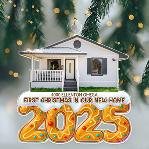 Custom Photo First Christmas In Our New House Acrylic Ornament TH10 896527