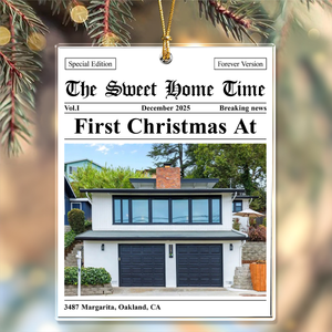 Custom Photo Our New Home Christmas Acrylic Ornament Christmas Gift HA75 897558