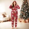 Custom Cat Face Funny Christmas Lights Onesie Pajamas HO82 900392